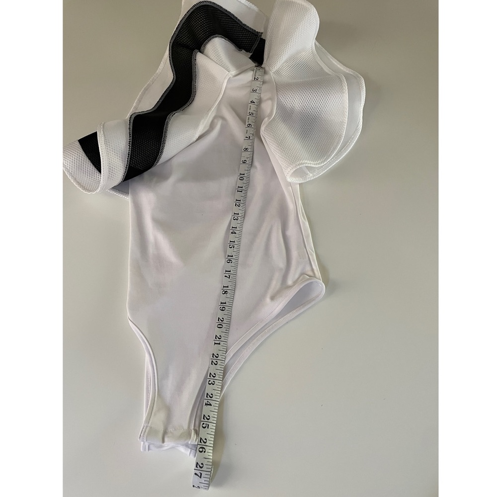 One Shoulder Ruffle Bodysuit - Picture 6 of 7